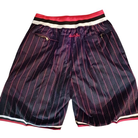 Chicago Bulls (NBA)-(Just Don)-(Pin Stripe)-(Shorts)-(Decent Cond.)-(XL)-$35.00 - Picture 5 of 9